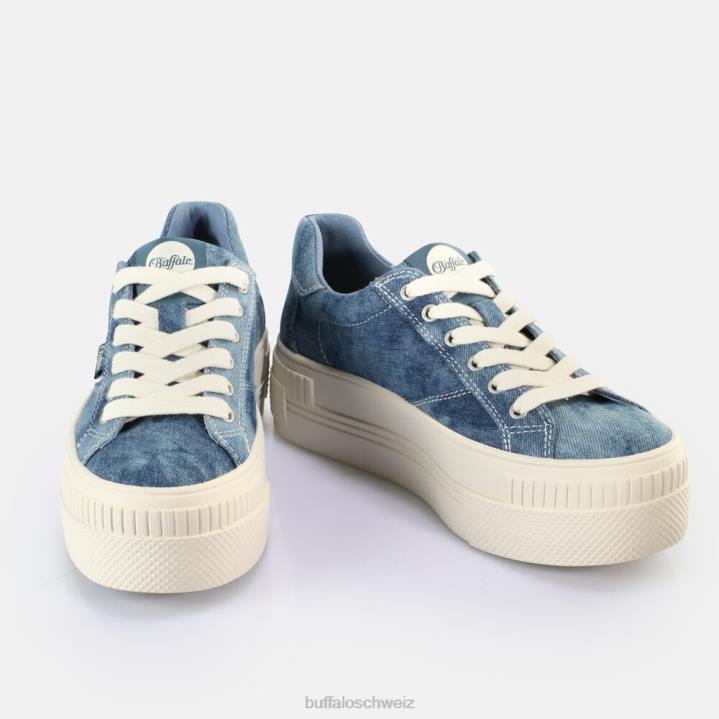 Buffalo gepaarte Sneakers Low Vegan 846Z114 Denim Blue|Turnschuhe
