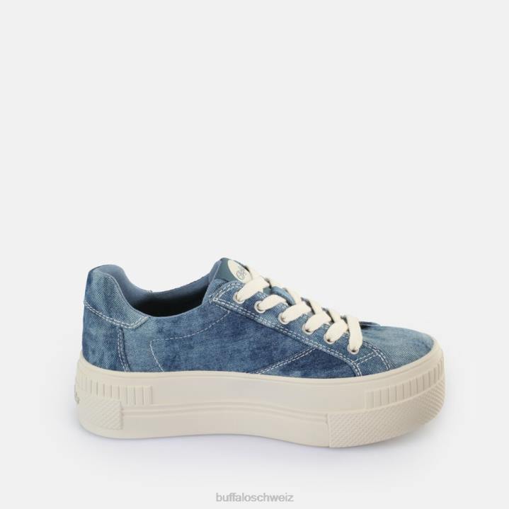 Buffalo gepaarte Sneakers Low Vegan 846Z114 Denim Blue|Turnschuhe