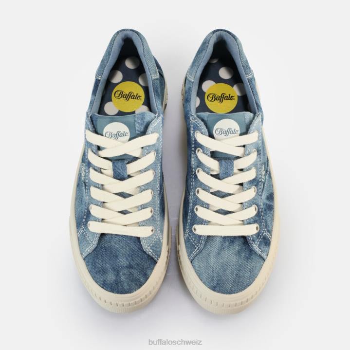 Buffalo gepaarte Sneakers Low Vegan 846Z114 Denim Blue|Turnschuhe