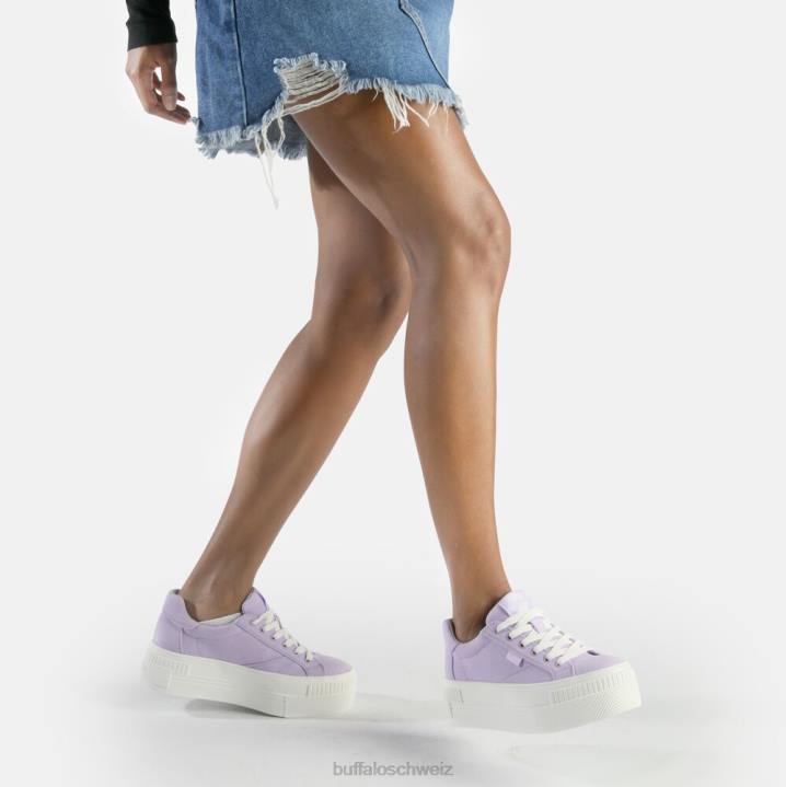 Buffalo gepaarte Sneakers Low Vegan 846Z116 Lavendel|Turnschuhe