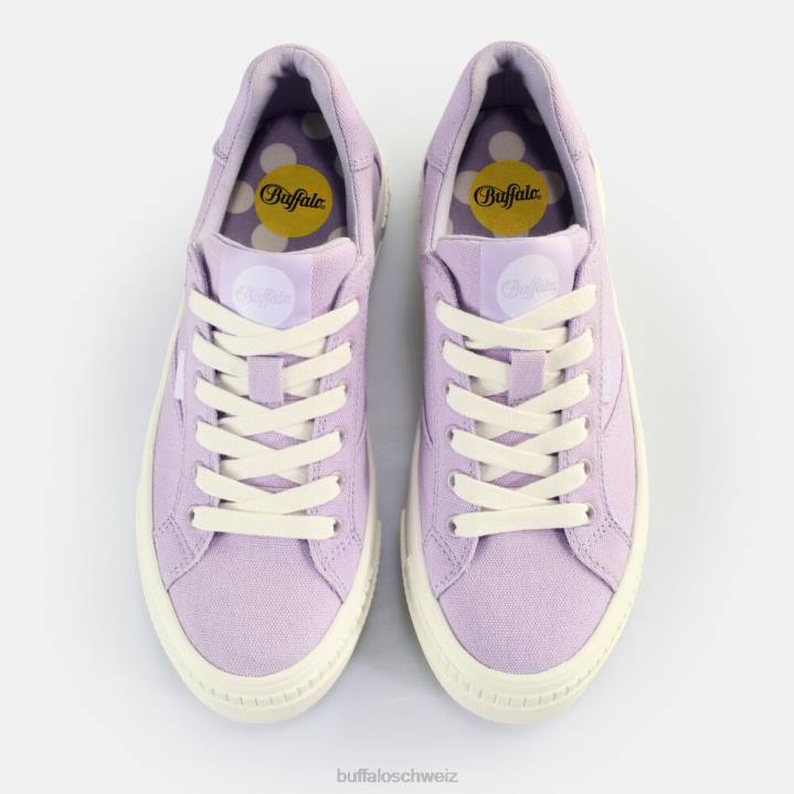 Buffalo gepaarte Sneakers Low Vegan 846Z116 Lavendel|Turnschuhe