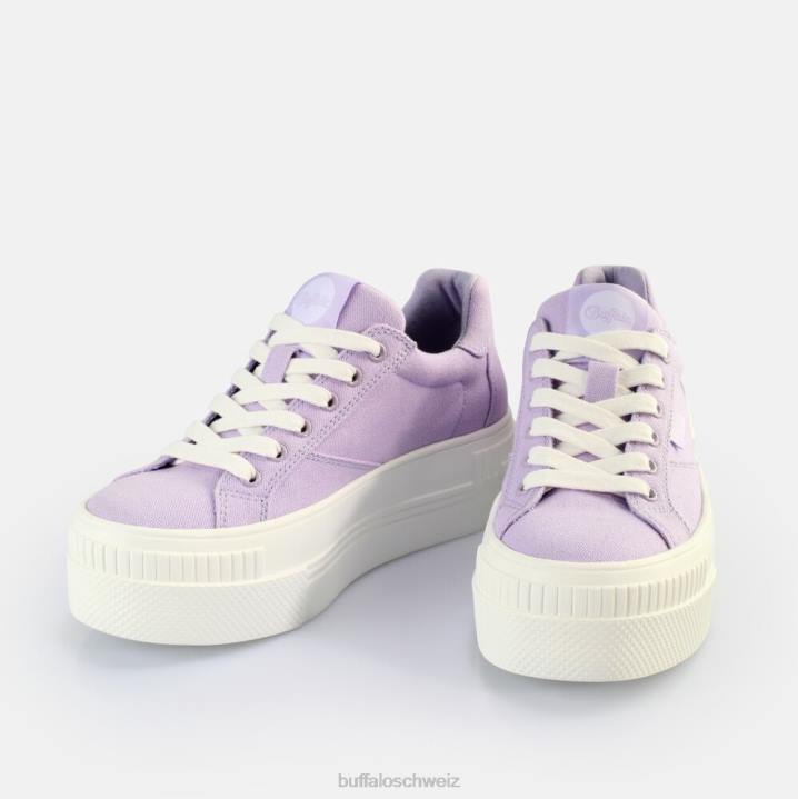 Buffalo gepaarte Sneakers Low Vegan 846Z116 Lavendel|Turnschuhe