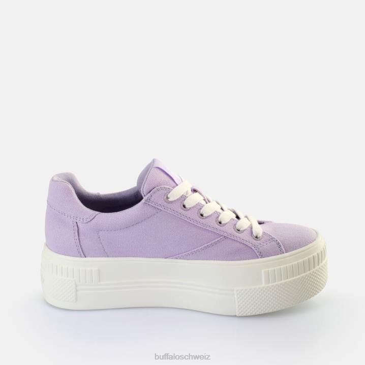 Buffalo gepaarte Sneakers Low Vegan 846Z116 Lavendel|Turnschuhe