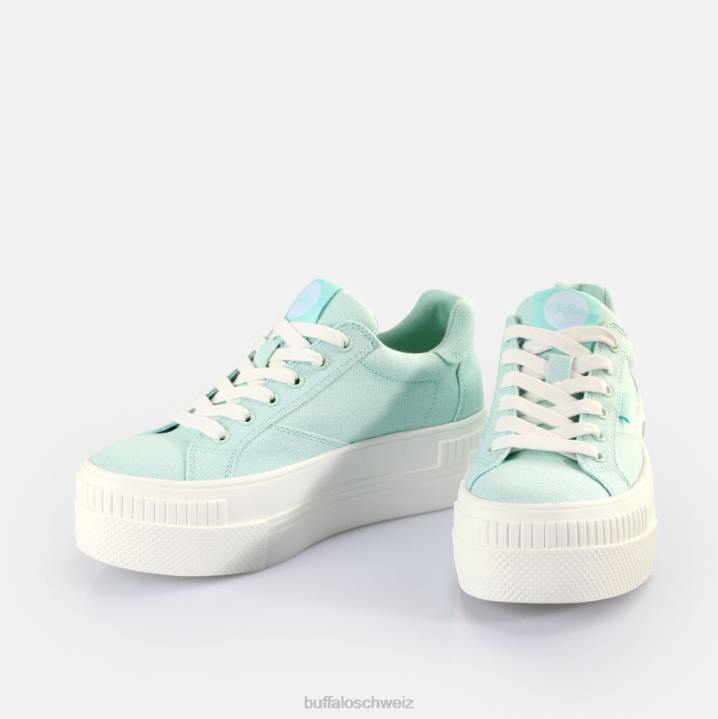 Buffalo gepaarte Sneakers Low Vegan 846Z117 Minze|Turnschuhe