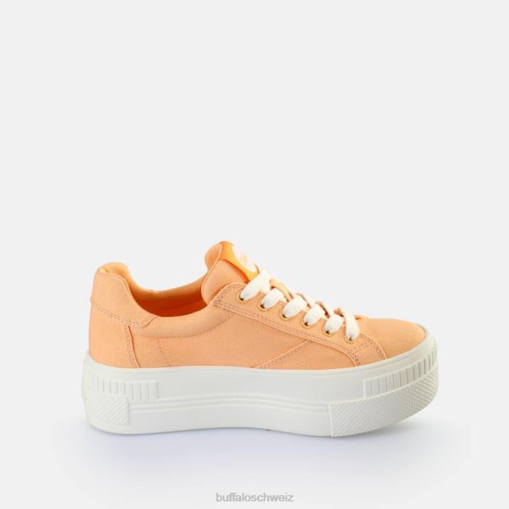 Buffalo gepaarte Sneakers Low Vegan 846Z118 Pfirsich|Turnschuhe