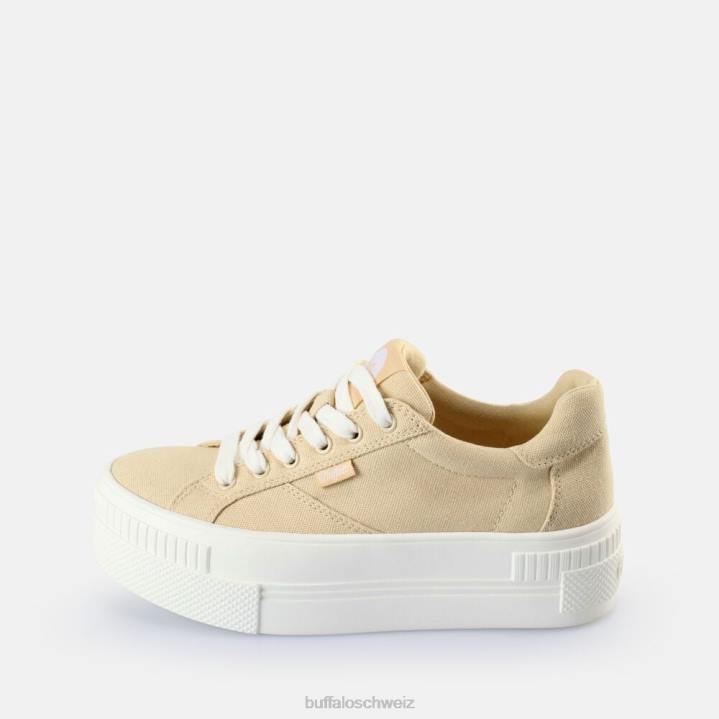 Buffalo gepaarte Sneakers Low Vegan 846Z381 Beige|Turnschuhe