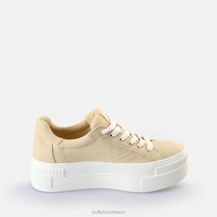 Buffalo gepaarte Sneakers Low Vegan 846Z381 Beige|Turnschuhe