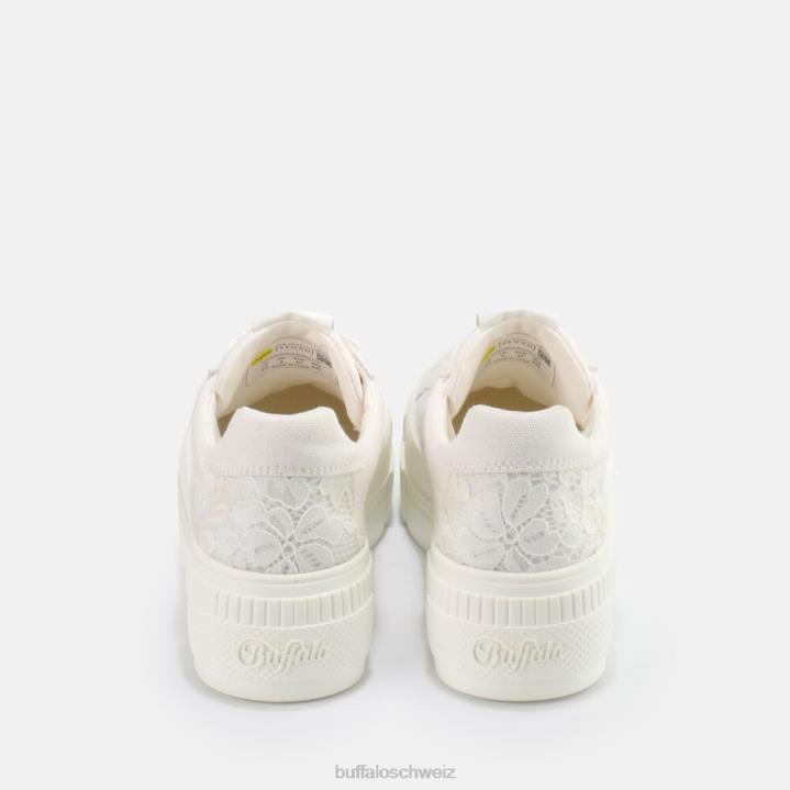 Buffalo gepaarter Bloom-Sneaker vegan 846Z20 Weiss|Turnschuhe