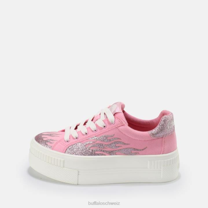 Buffalo gepaarter Flame Sneaker vegan 846Z845 Rosa|Turnschuhe