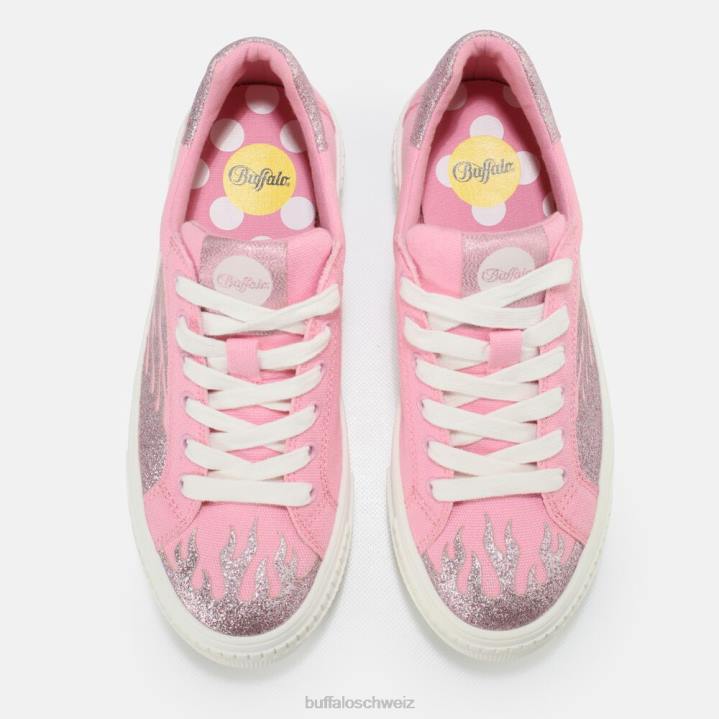 Buffalo gepaarter Flame Sneaker vegan 846Z845 Rosa|Turnschuhe