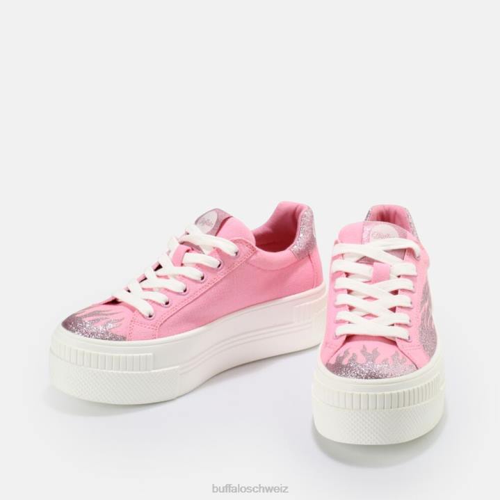 Buffalo gepaarter Flame Sneaker vegan 846Z845 Rosa|Turnschuhe
