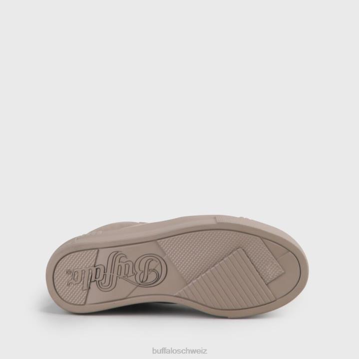 Buffalo gepaarter Pl-Sneaker aus Nubukleder 846Z792 Taupe|Turnschuhe