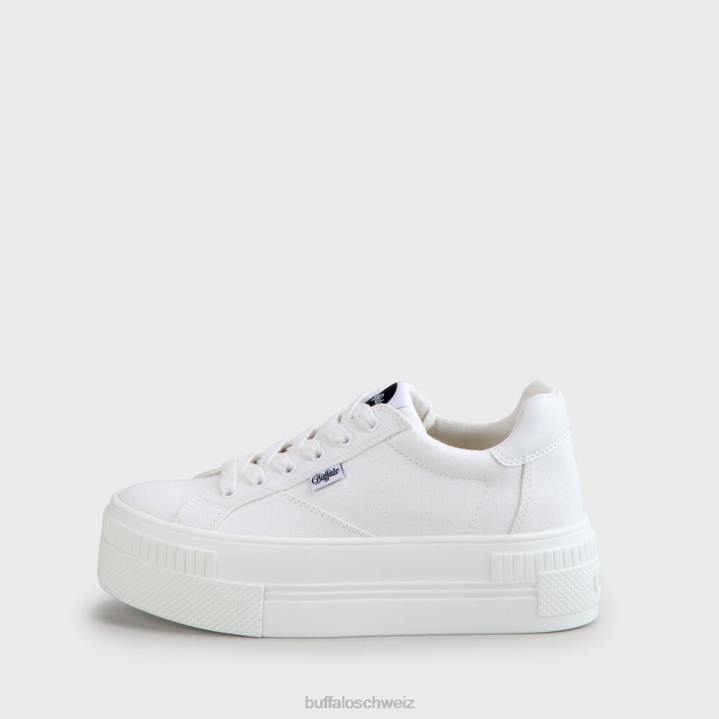 Buffalo gepaarter Sneaker vegan 846Z111 Weiss|Turnschuhe