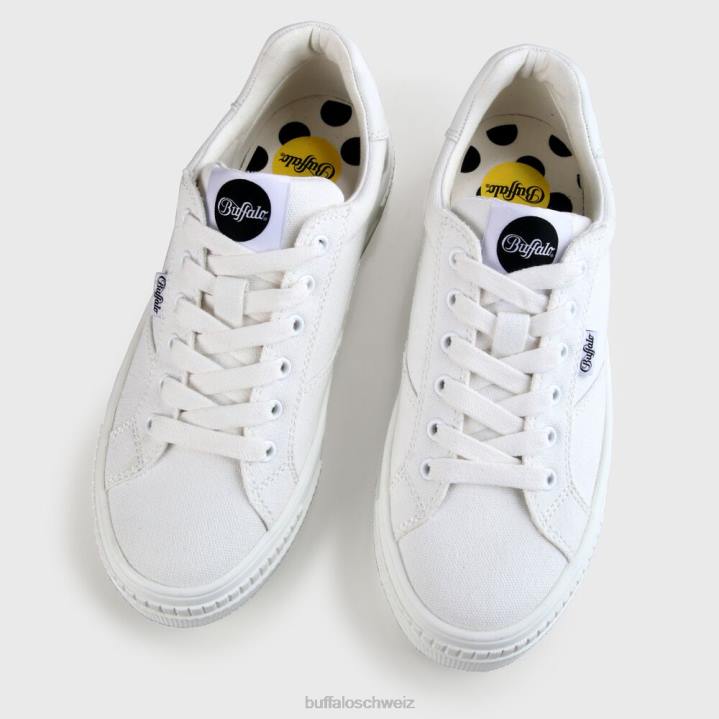 Buffalo gepaarter Sneaker vegan 846Z111 Weiss|Turnschuhe