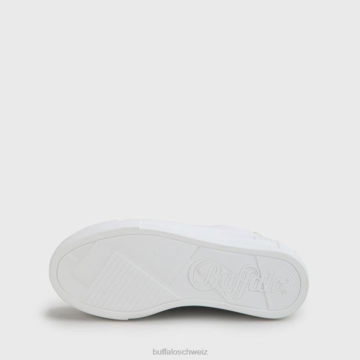 Buffalo gepaarter Sneaker vegan 846Z111 Weiss|Turnschuhe