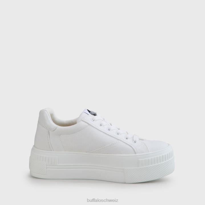 Buffalo gepaarter Sneaker vegan 846Z111 Weiss|Turnschuhe