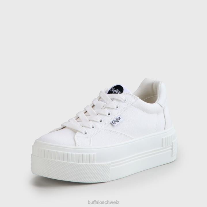 Buffalo gepaarter Sneaker vegan 846Z111 Weiss|Turnschuhe