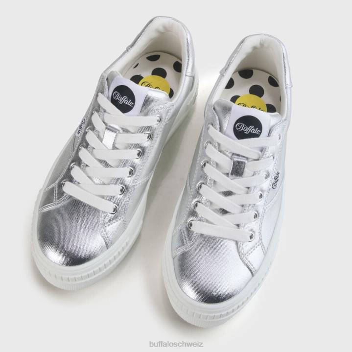 Buffalo gepaarter Sneaker vegan 846Z112 Silber|Turnschuhe