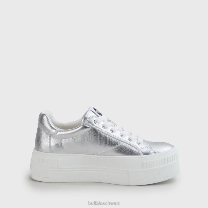Buffalo gepaarter Sneaker vegan 846Z112 Silber|Turnschuhe