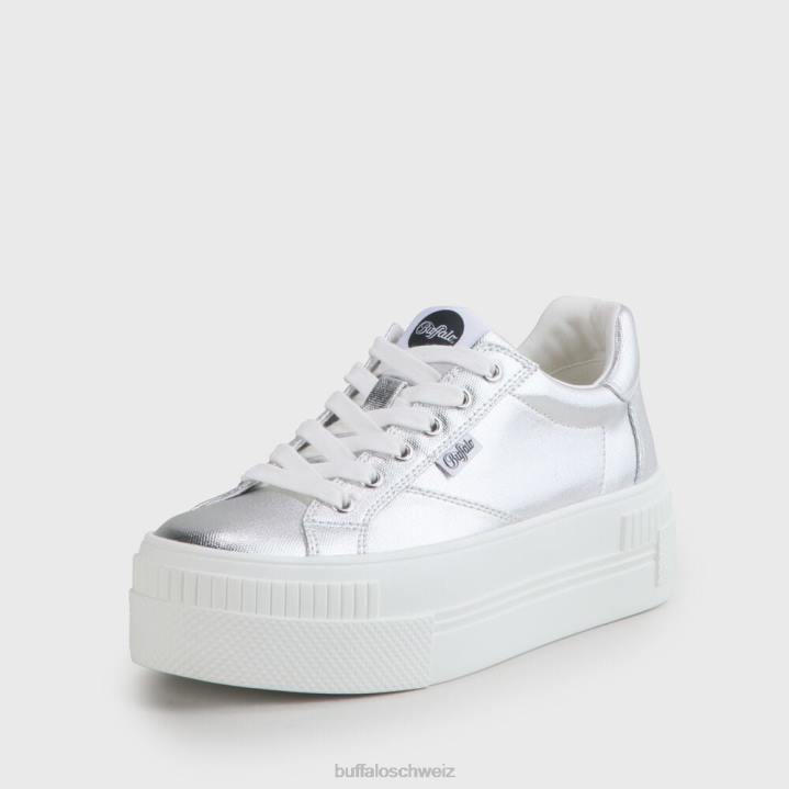 Buffalo gepaarter Sneaker vegan 846Z112 Silber|Turnschuhe