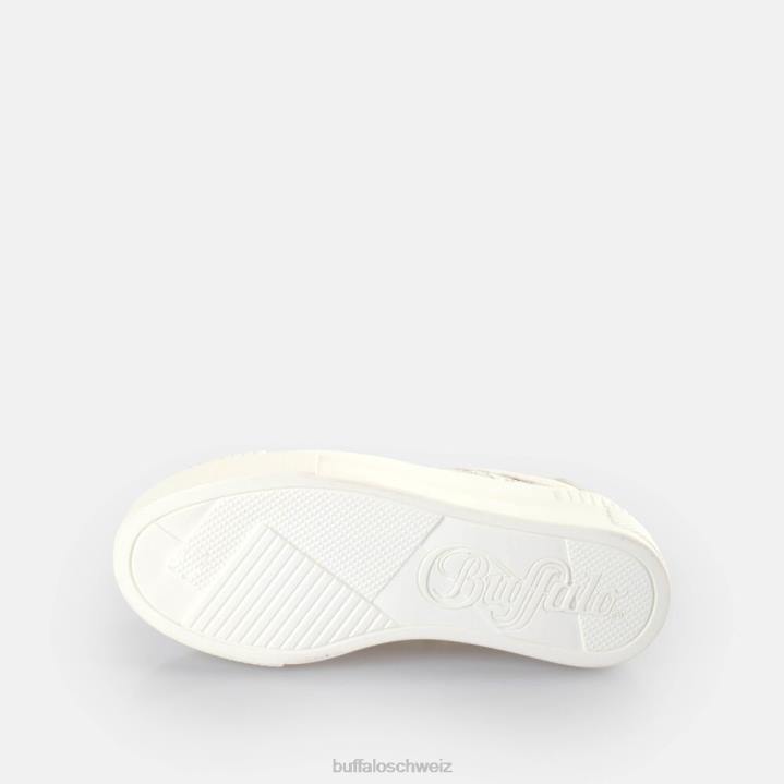 Buffalo gepaarter Spitzen-Sneaker Low vegan 846Z131 Silber|Turnschuhe