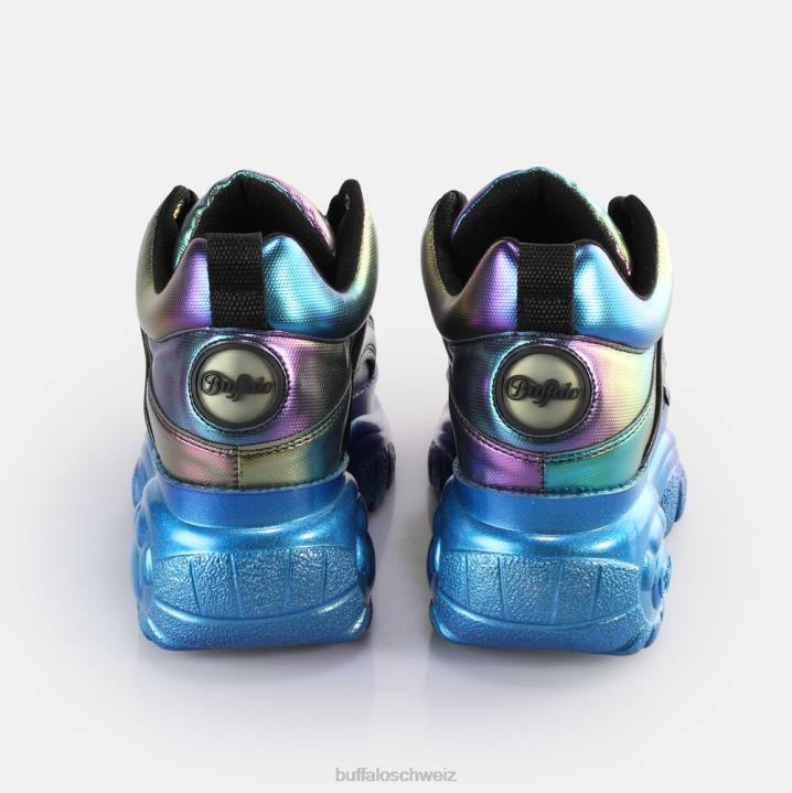 Buffalo klassische Sneaker Low vegan 846Z135 Meerjungfrau lila|Turnschuhe