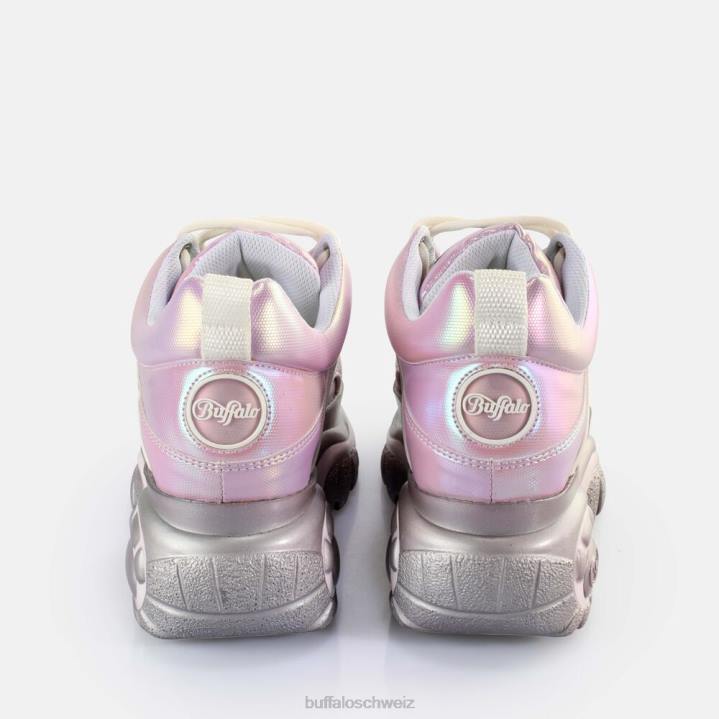 Buffalo klassische Sneaker Low vegan 846Z269 rosa metallic|Turnschuhe