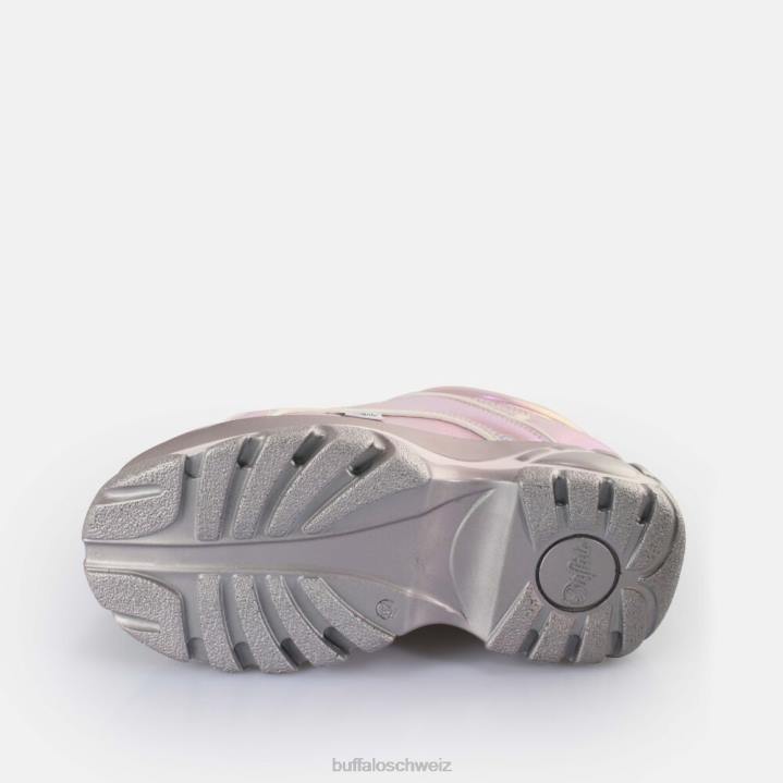 Buffalo klassische Sneaker Low vegan 846Z269 rosa metallic|Turnschuhe