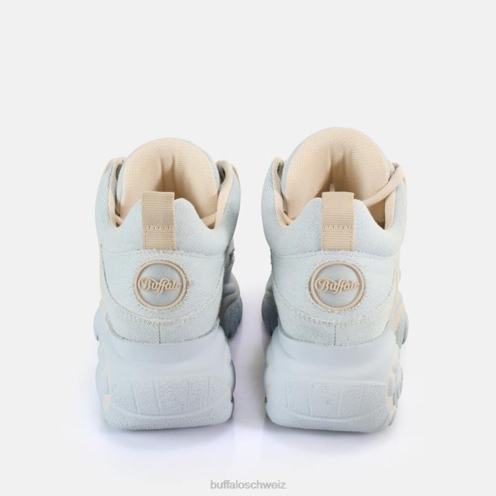 Buffalo klassische Sneaker Low vegan 846Z593 hellblauer Denim|Turnschuhe