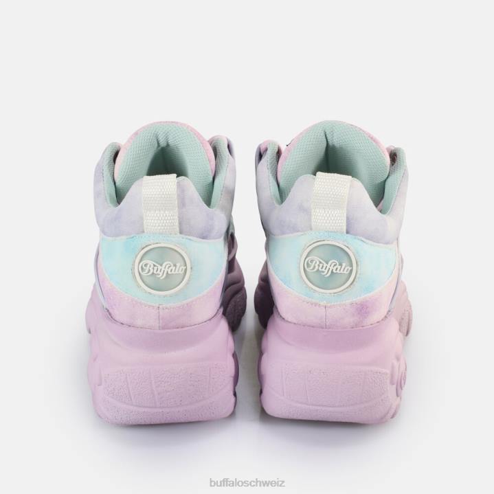 Buffalo klassische Sneaker Low vegan 846Z667 Pastell-Multi|Turnschuhe