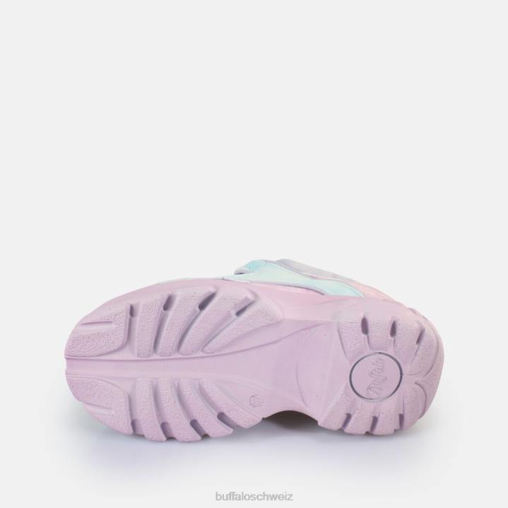 Buffalo klassische Sneaker Low vegan 846Z667 Pastell-Multi|Turnschuhe