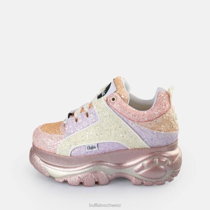 Buffalo klassische Sneakers niedrig 846Z366 Pastell-Multi|Turnschuhe