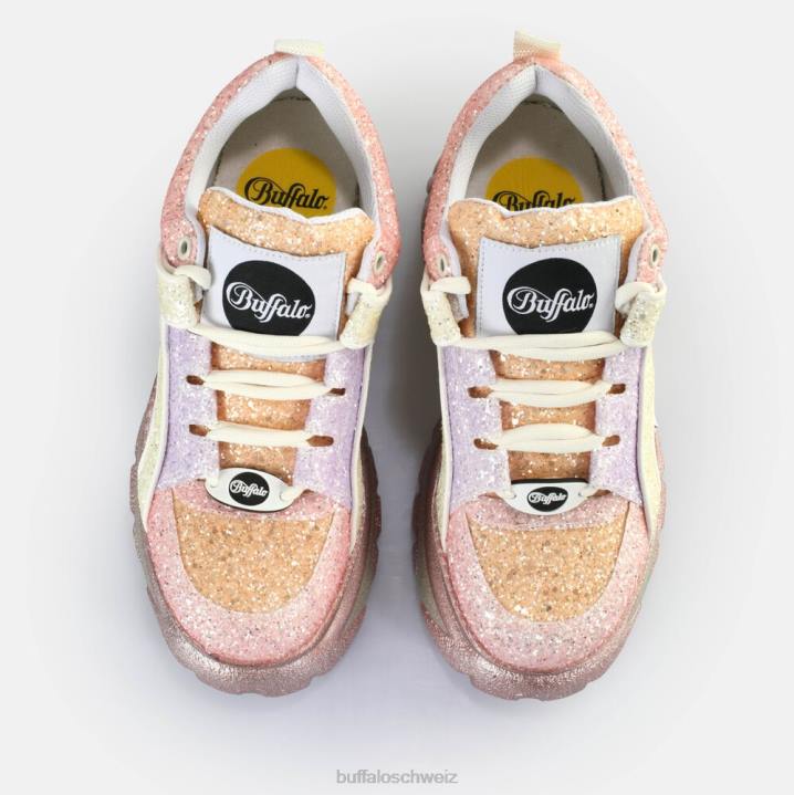 Buffalo klassische Sneakers niedrig 846Z366 Pastell-Multi|Turnschuhe