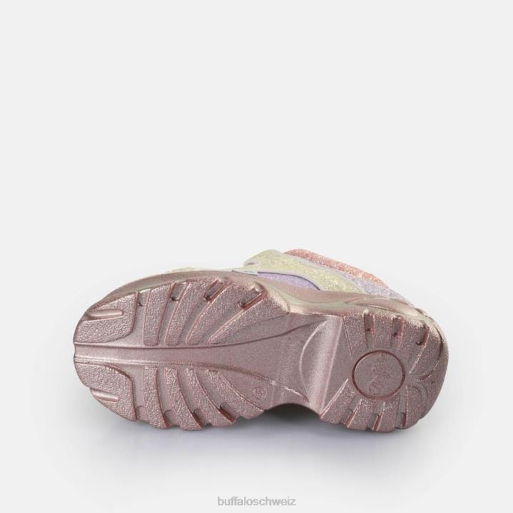 Buffalo klassische Sneakers niedrig 846Z366 Pastell-Multi|Turnschuhe