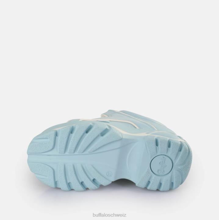 Buffalo klassische Sneakers niedrig 846Z550 Baby blau|Turnschuhe