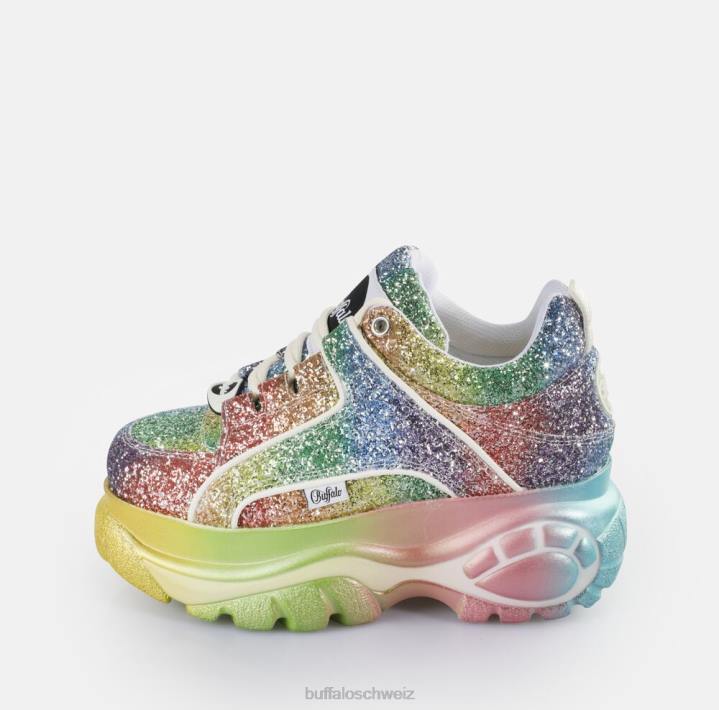 Buffalo klassische Sneakers niedrig 846Z562 Regenbogen|Turnschuhe