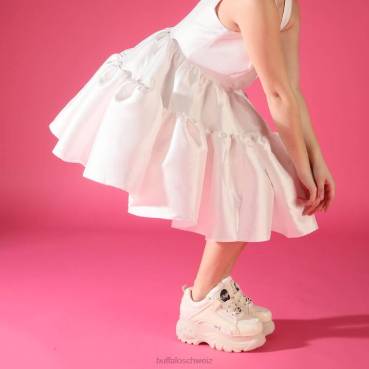 Buffalo klassische Sneakers niedrig 846Z598 weißer Spitze|Turnschuhe