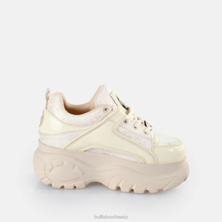 Buffalo klassische Sneakers niedrig 846Z598 weißer Spitze|Turnschuhe