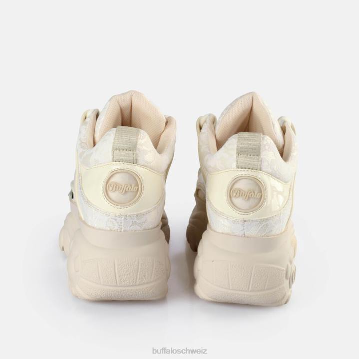 Buffalo klassische Sneakers niedrig 846Z598 weißer Spitze|Turnschuhe