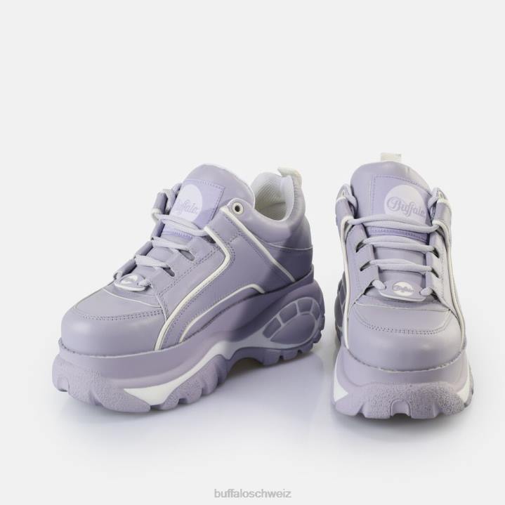 Buffalo klassische Sneakers niedrig 846Z676 Lavendel|Turnschuhe