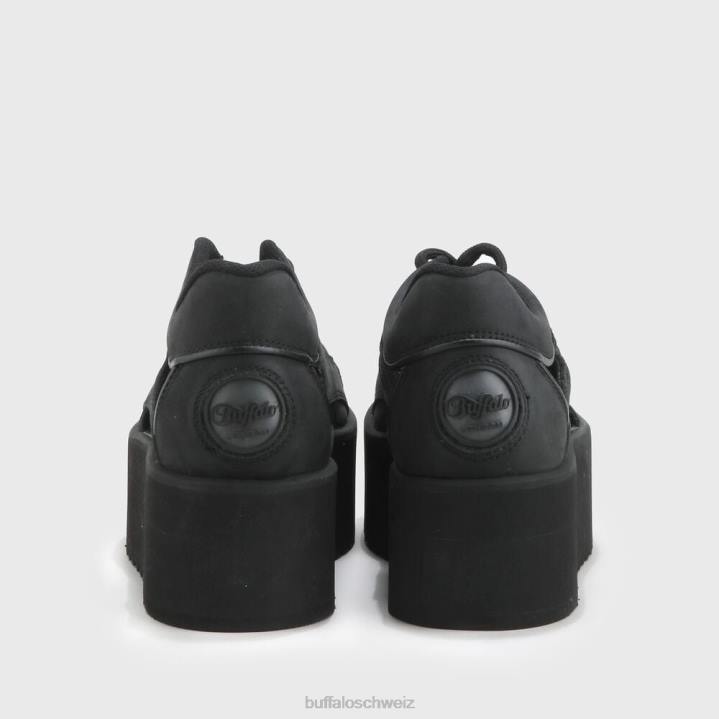 Buffalo klassische Turmausschnitte 846Z895 Schwarz|Turnschuhe