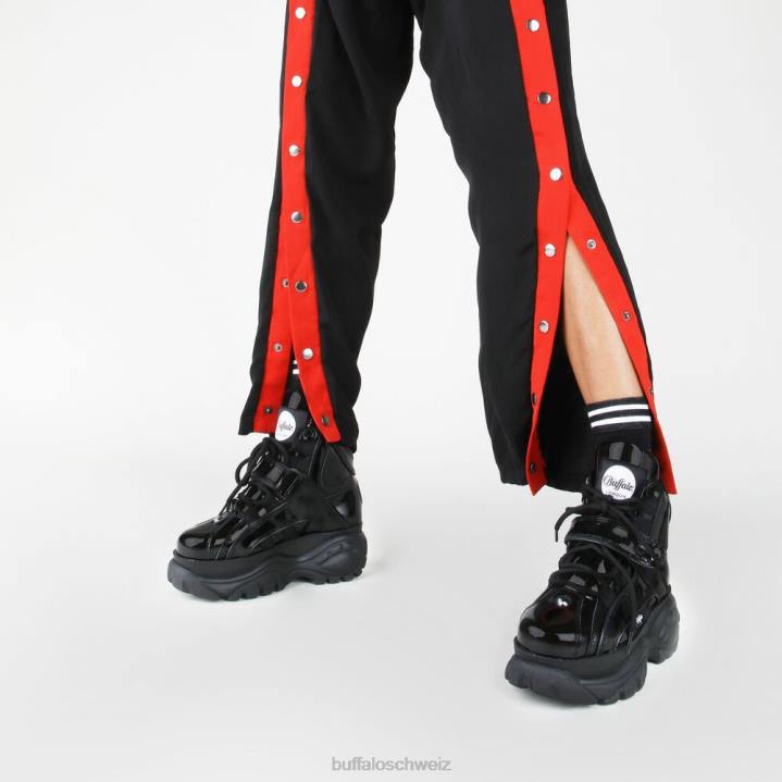 Buffalo klassischer High-Sneaker aus Leder 846Z174 Schwarz|Turnschuhe