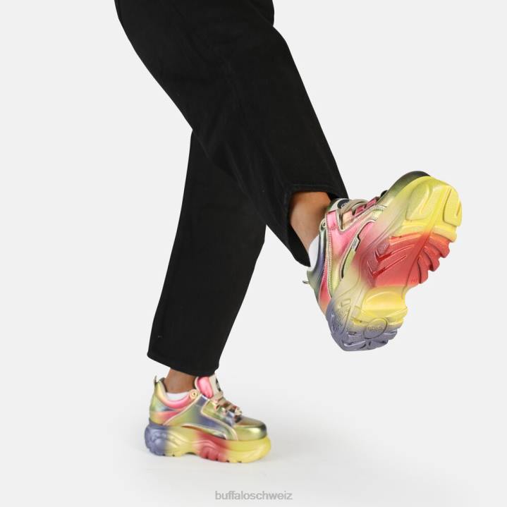 Buffalo klassischer Sneaker Low 846Z724 Multi-Metallic|Turnschuhe