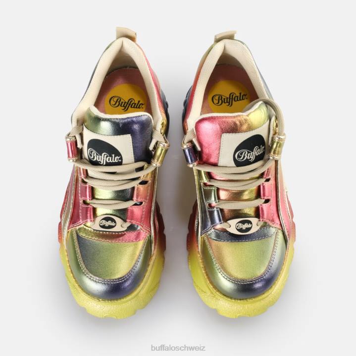 Buffalo klassischer Sneaker Low 846Z724 Multi-Metallic|Turnschuhe