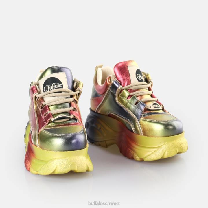 Buffalo klassischer Sneaker Low 846Z724 Multi-Metallic|Turnschuhe