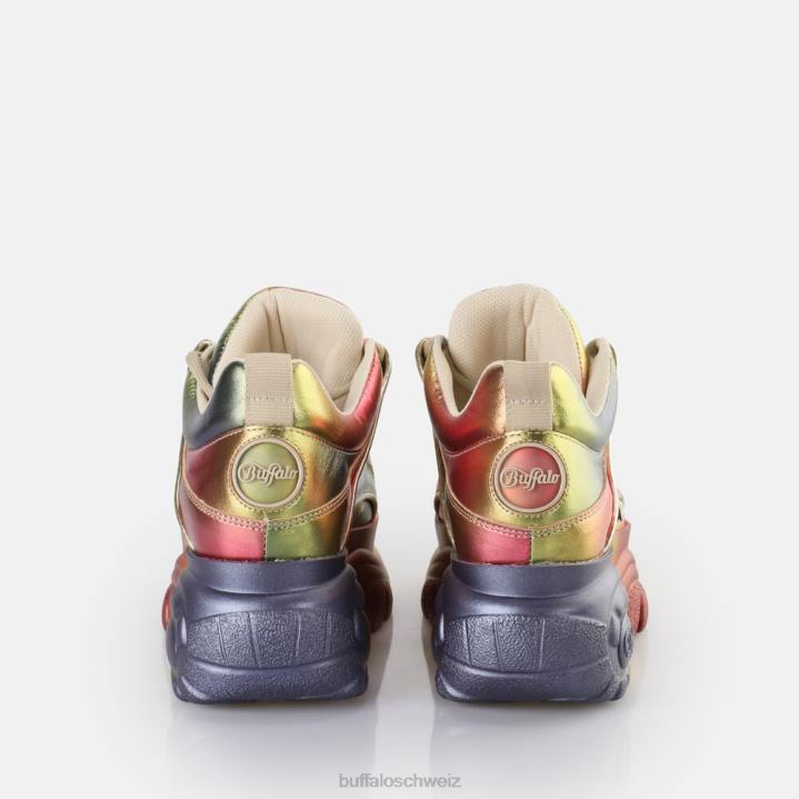Buffalo klassischer Sneaker Low 846Z724 Multi-Metallic|Turnschuhe