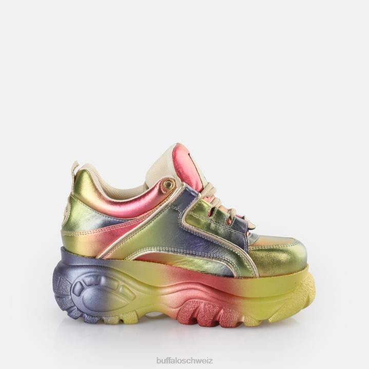 Buffalo klassischer Sneaker Low 846Z724 Multi-Metallic|Turnschuhe
