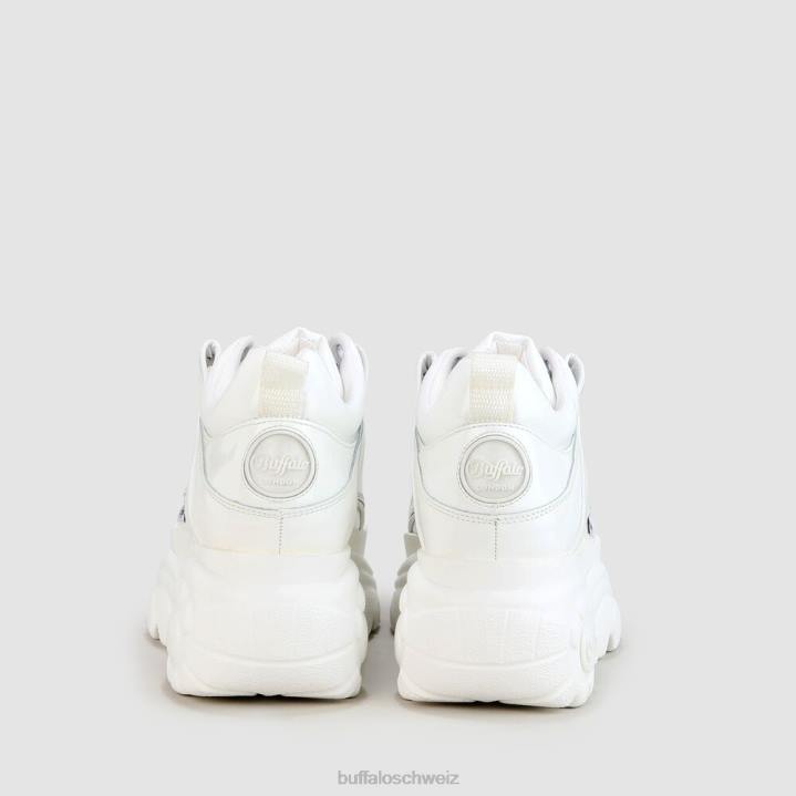 Buffalo klassischer Sneaker Low aus Leder 846Z315 Weiss|Turnschuhe