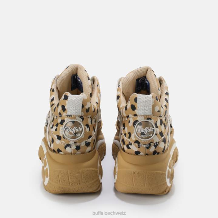 Buffalo klassischer Sneaker Low aus Leder 846Z702 weiß schwarz|Turnschuhe