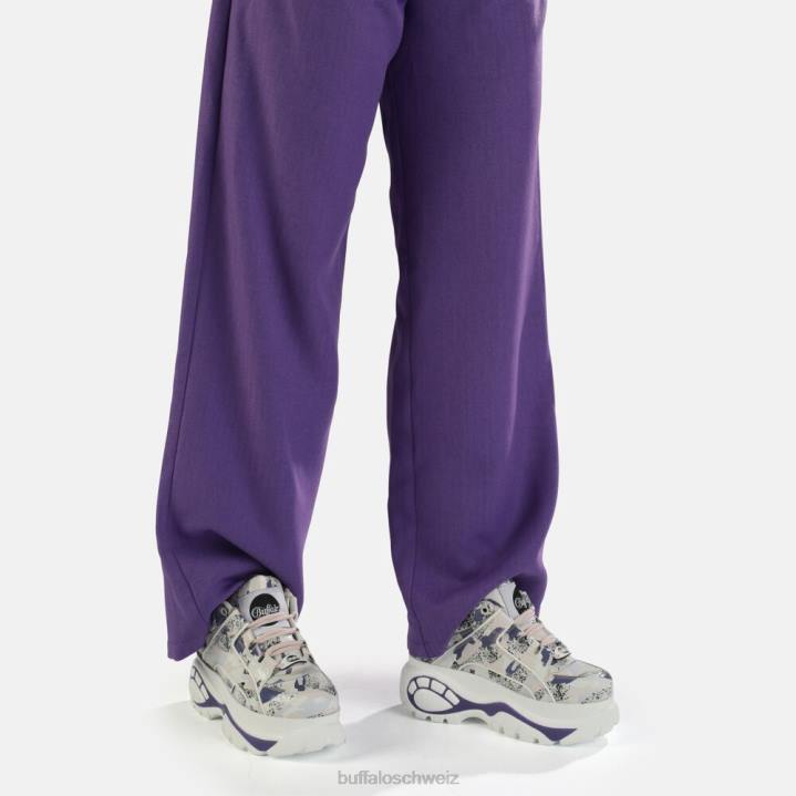 Buffalo klassischer Sneaker Low aus Leder 846Z777 Pink Lila|Turnschuhe